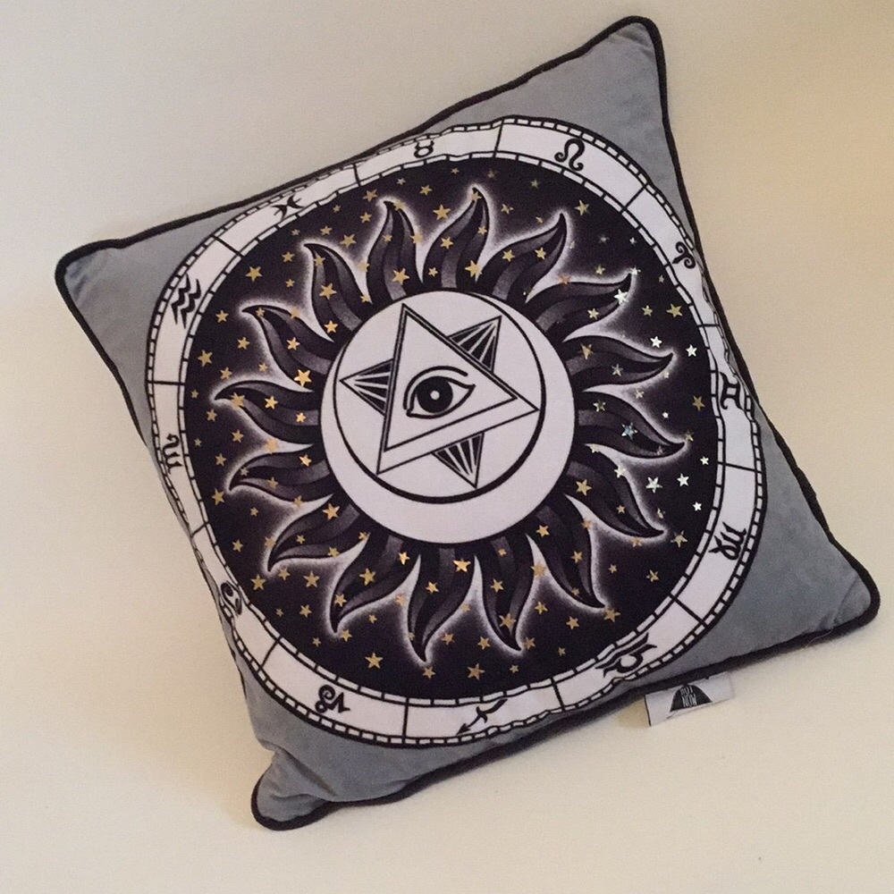 Boho Sun and Stars Pillow